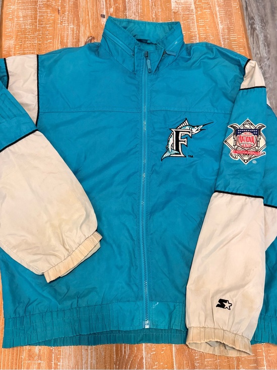STARTER Other - STARTER Vintage 90’s Marlins Men’s Windbreaker Jacket Fair condition Size XL